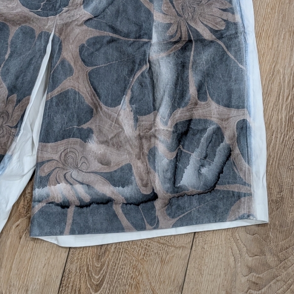 $1255 Mens DRIES VAN NOTEN "Plato" Pull On Shorts Dessin Medium - Picture 2 of 7